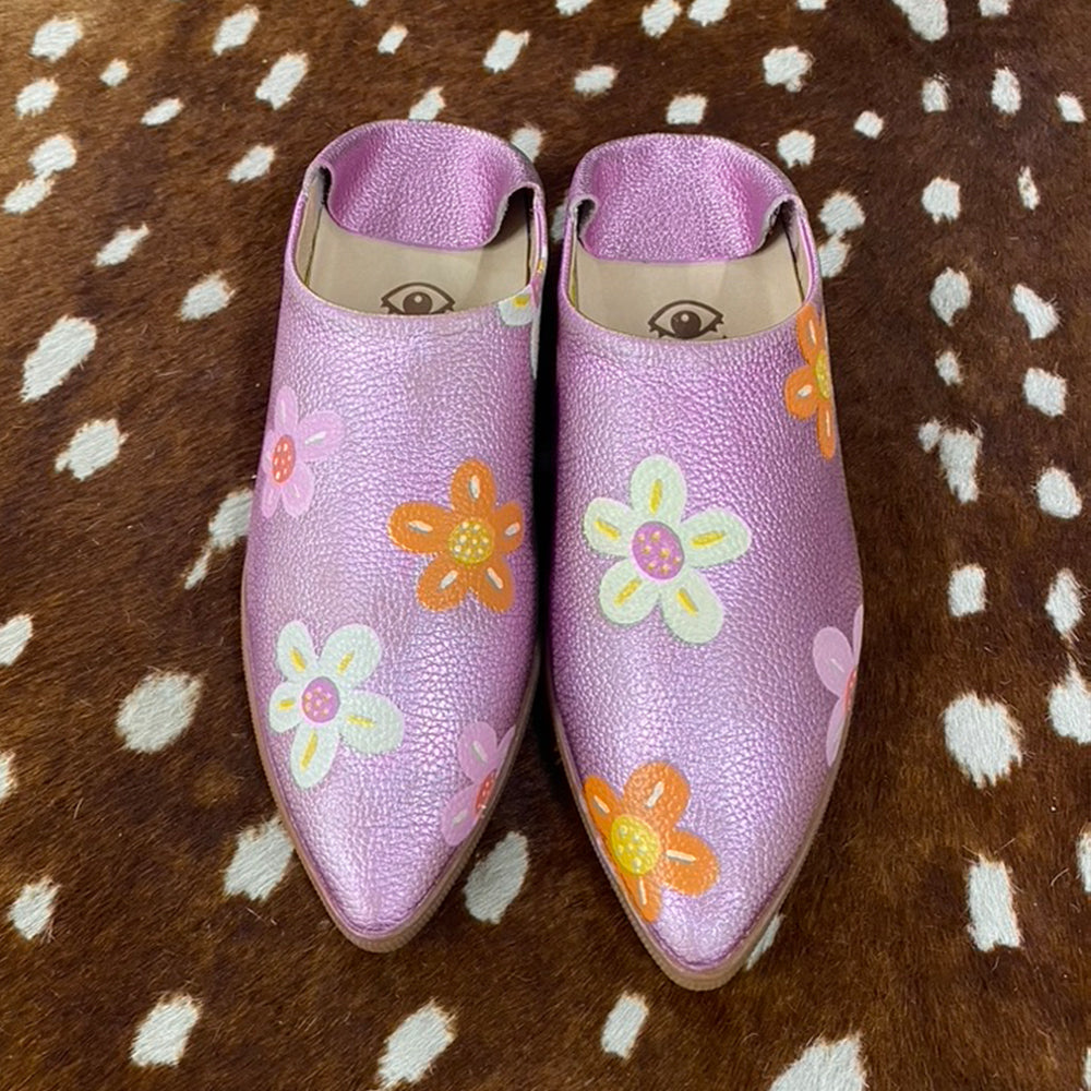 Pink Daisies Hand Painted