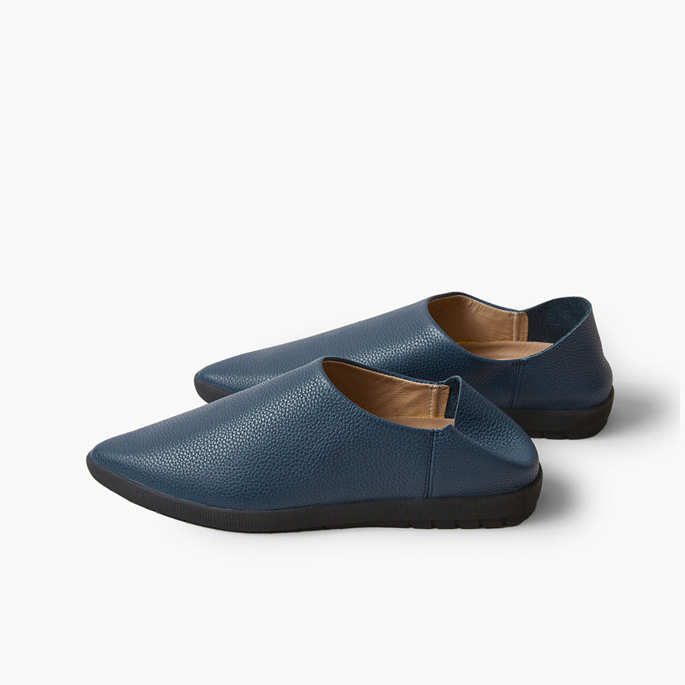 Periwinkle Blue Black Outsole Babouche Shoes